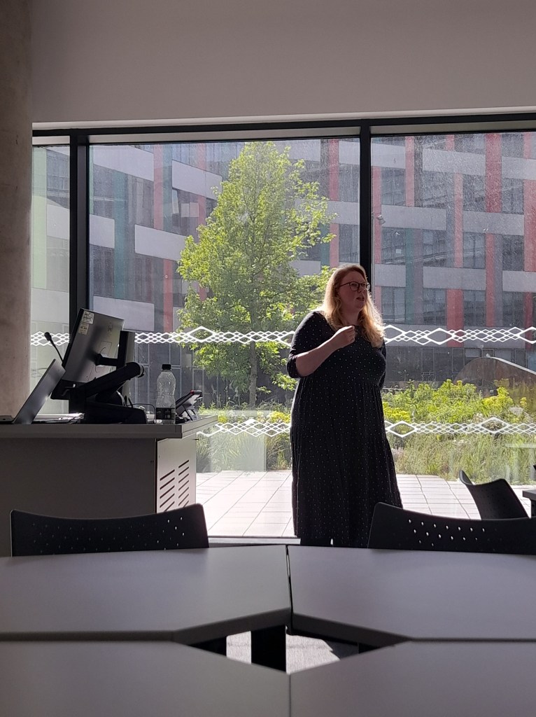 Philosopher Sara Moth-Lund Christensen presents her work.